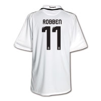 Adidas Real Madrid Home Shirt 2008/09 - Robben 11.