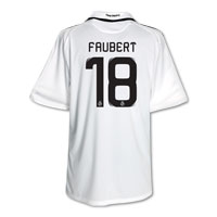 Real Madrid Home Shirt 2008/09 with Faubert 18