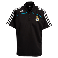 Adidas Real Madrid Polo - Black/Pure Cyan S08.