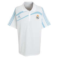 Real Madrid Training Polo - White/Argentina Blue.