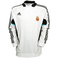 Adidas Real Madrid Training Shirt - MENS - White/Black.