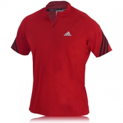 Adidas Response Short Sleeve 1/2 Zip T-Shirt