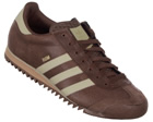 Adidas Rom Brown Leather Trainers