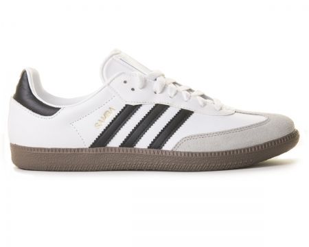 Adidas Samba White/Black/Gum Leather Trainers