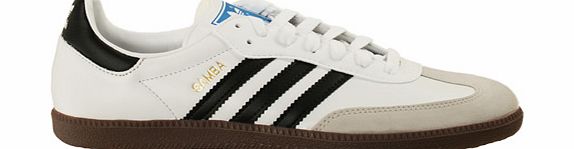 Adidas Samba White/Black Leather Trainers
