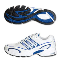 Adidas Shamiso Trainers - White/Blue.