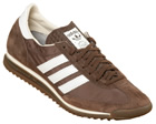 Adidas SL72 Brown/White Material Trainers