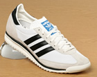 SL72 White/Black Material Trainers