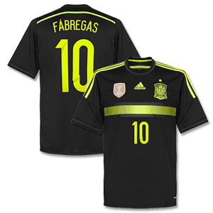 Adidas Spain Away Fabregas Shirt 2014 2015