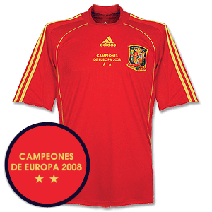 Adidas Spain European Champions Shirt - Home