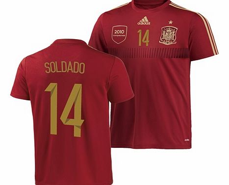 Adidas Spain Home Replica T-shirt with Soldado 14