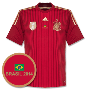 Spain Home Shirt 2014 2015 Inc Free Brazil 2014