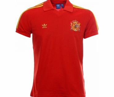 Adidas Spain Retro Red Football Shirt