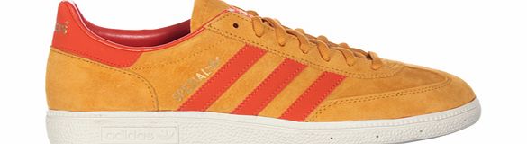Spezial Yellow/Red Suede Trainers