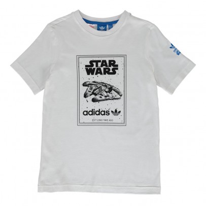 Adidas Star Wars T-shirt White `M - 4/5 years,L - 6/7