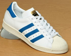 Adidas Superstar 80`s White/Blue Leather Trainers