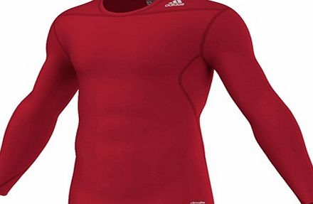 Adidas TechFit Baselayer Top - Long Sleeve Red