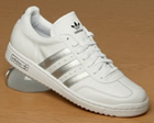 Adidas Tie Break Plus White/Silver Leather Trainer