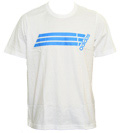 Adidas White and Blue T-Shirt