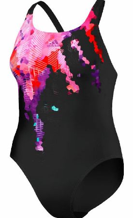 Adidas Womens Tech Range Art One Piece Swimsuit