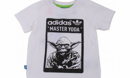 Adidas Yoda T-shirt White `S - 2/3 years