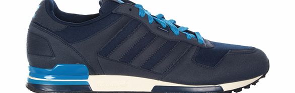 ZX 700 Navy Material/Suede Trainers