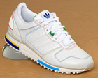 ZX 700 White Leather Trainers