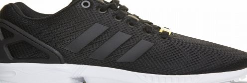Adidas ZX Flux Black/White Woven Trainers