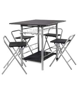 Butterfly Dining Table and 4 Chairs -