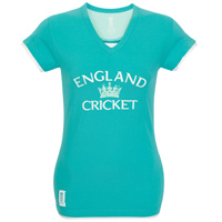 ECB Official England Cricket V Neck T-Shirt -