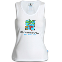 ICC Official Cricket 2007 World Cup Logo Singlet
