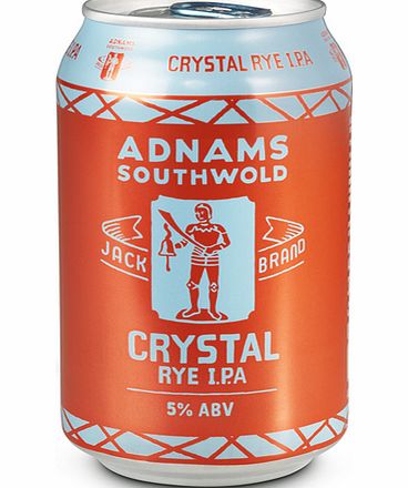 Adnams Jack Brand Crystal Rye IPA, 330ml cans,