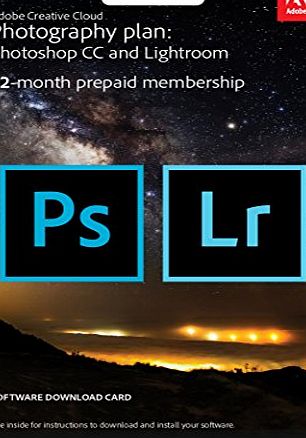 Adobe Creative Cloud Photography Plan: Photoshop CC Plus Lightroom - 12-Month Licence - Key Card (PC/Mac)