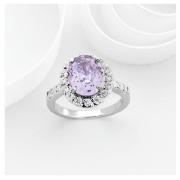Adrian Buckley Lavender and White Cubic Zirconia