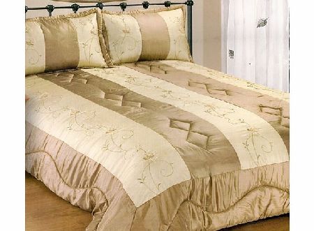 Unique Brown / Beige Bouble Bedspread