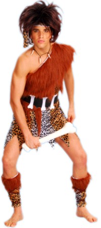 Adult Costume: Caveman with Wig