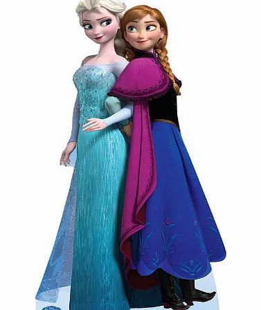 Advanced Graphics Party Decoration Lifesize Cardboard Standup Cutout Standee Poster Elsa And Anna Disneys Frozen