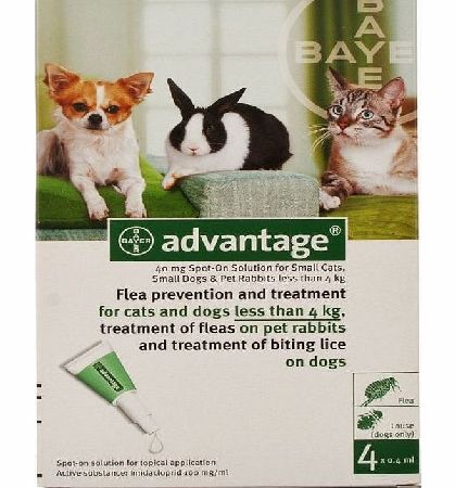 40 For Cats Rabbits & Dogs Less Than 4kg