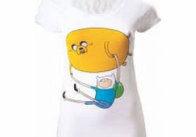 Time Finn and Jake Skinny T-Shirt Large