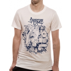 Adventure Time Group Splat T-Shirt XX-Large