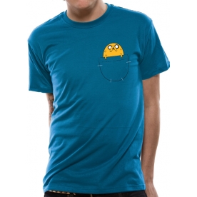 Adventure Time Jake Pocket T-Shirt Medium
