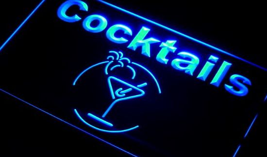 AdvPro Sign ADV PRO j991-b Cocktails Bar Beer Wine Neon Light Sign