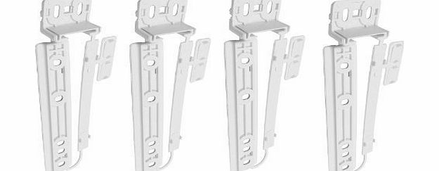 AEG Fridge Freezer Door Plastic Mounting Slide Bracket Fixing Kit (Pack of 4)
