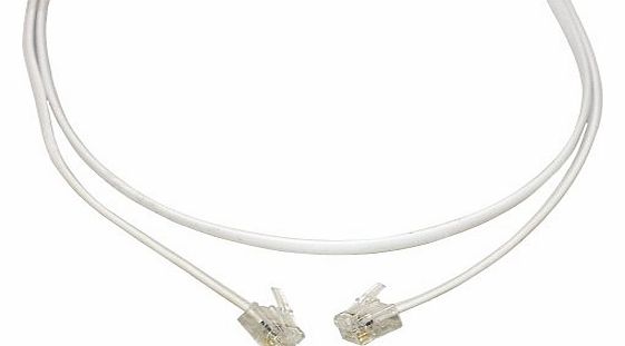 AERZETIX  RJ11 6P4P Cable for Telephone ADSL Internet Modem 50 Metres