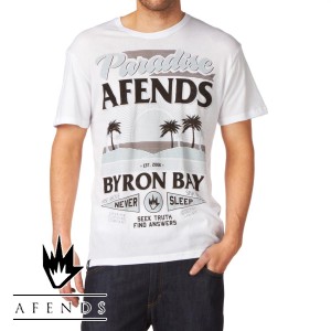 Afends T-Shirts - Afends Paradise T-Shirt - White