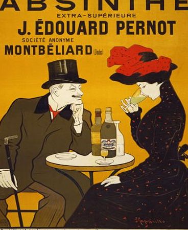 AV59 Vintage 1900s French Absinthe Liqueur Drinks Advertisement Poster Re-Print - A4 (297 x 210mm) 11.7`` x 8.3``