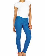 Caribbean blue super skinny leggings