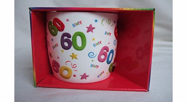 Age Birthday Mug 60th Birthday Ceramic Mug in presentation box