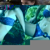 Animal Jungle Scoop Bikini Pant - Blue
