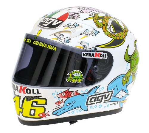 AGV 1:2 Scale Helmet Valentino Rossi MotoGP Valencia 2005